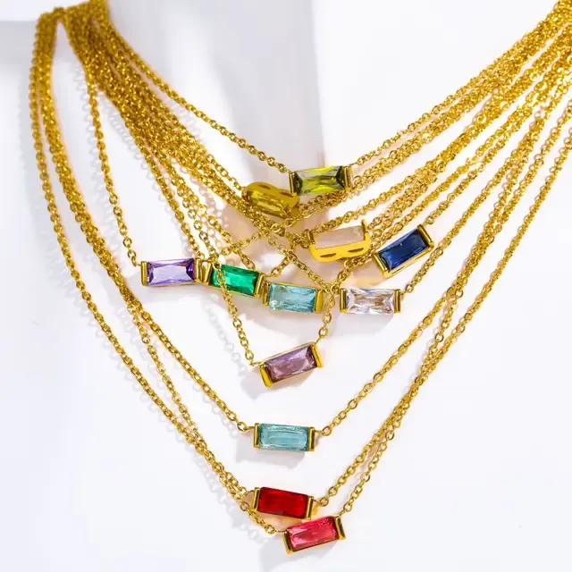 Birthstone Pendant Necklace 4