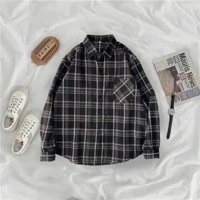 Plaid Button-Up Shirt 4