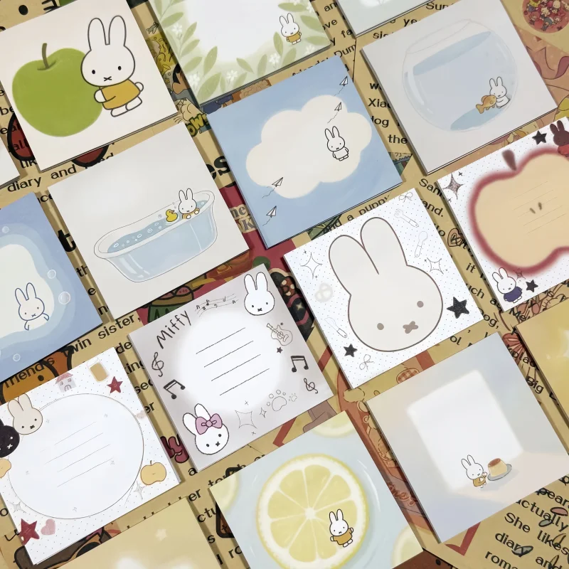 80 320 Blatt Miffy Haftnotizen Kawaii Multifunktionale Studenten-Memo 2