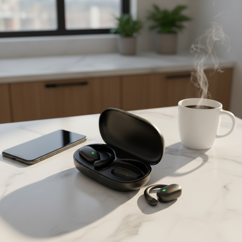 Open-Ear Wireless Earbuds with Adjustable Hooks 3