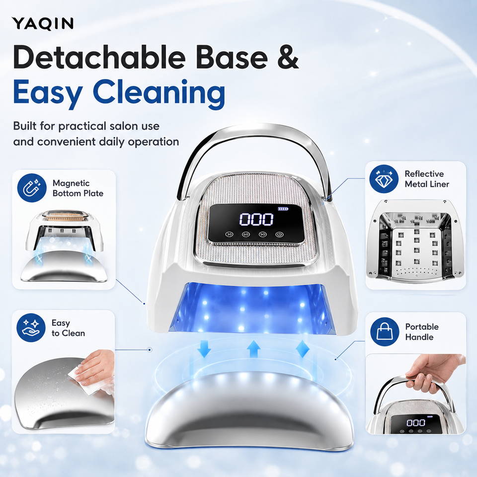 Cordless Rechargeable UV LED Nail Lamp 120W Wireless 4