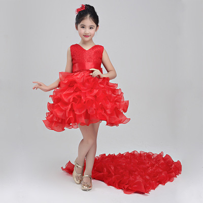 Girls Dress Wedding Flower Girl Skirt Child Princess