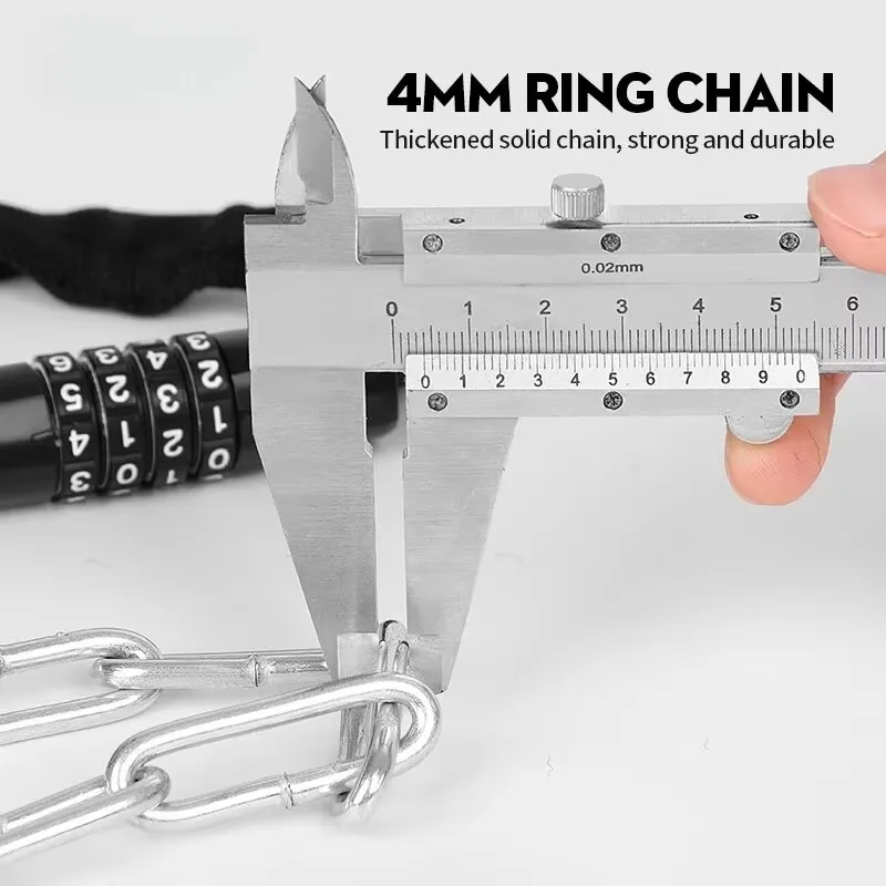 Bike Lock with 4-Digit Combination, 77 cm 3
