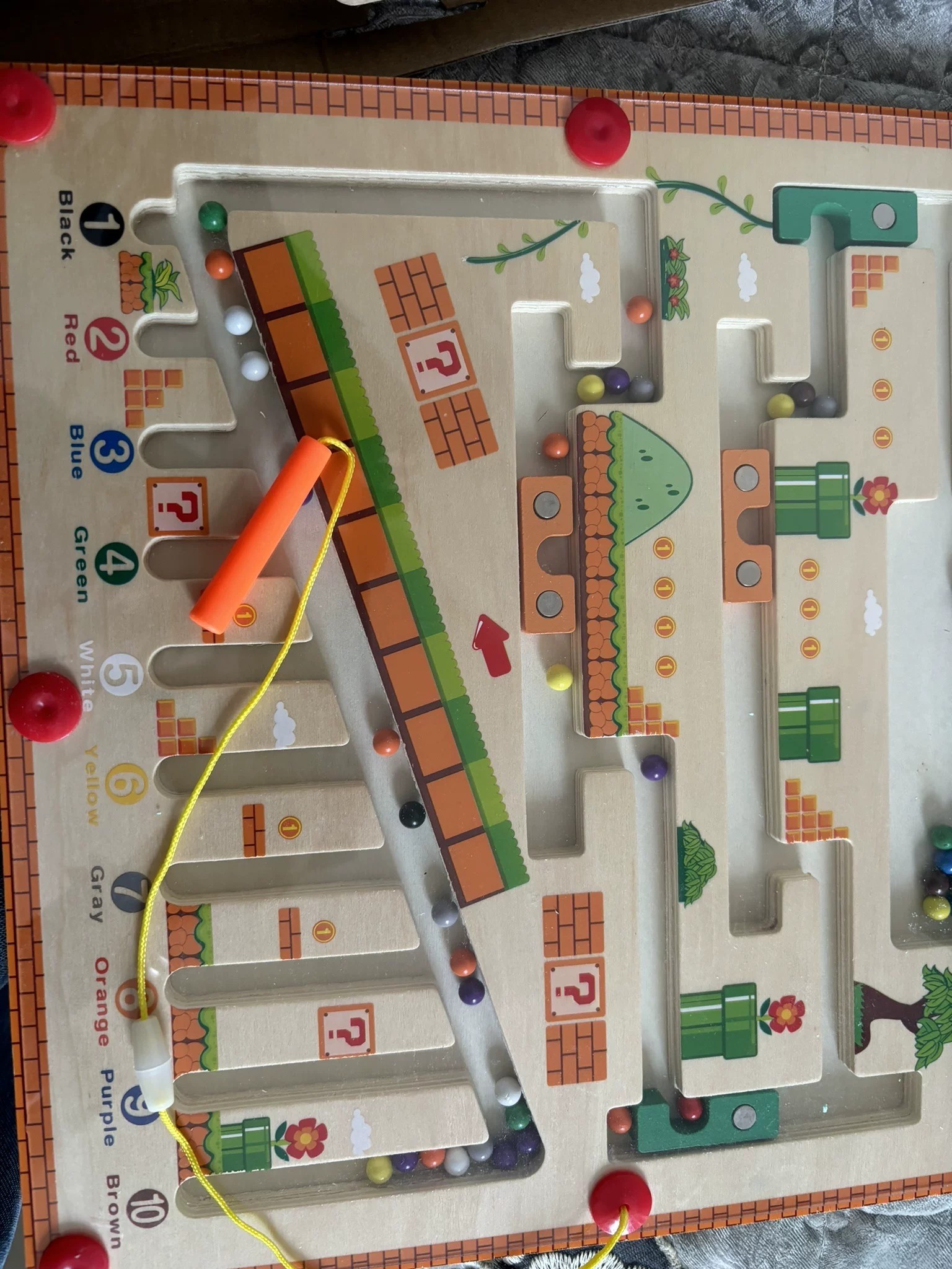 Montessori Wooden Bead Maze Toy for Kids 2
