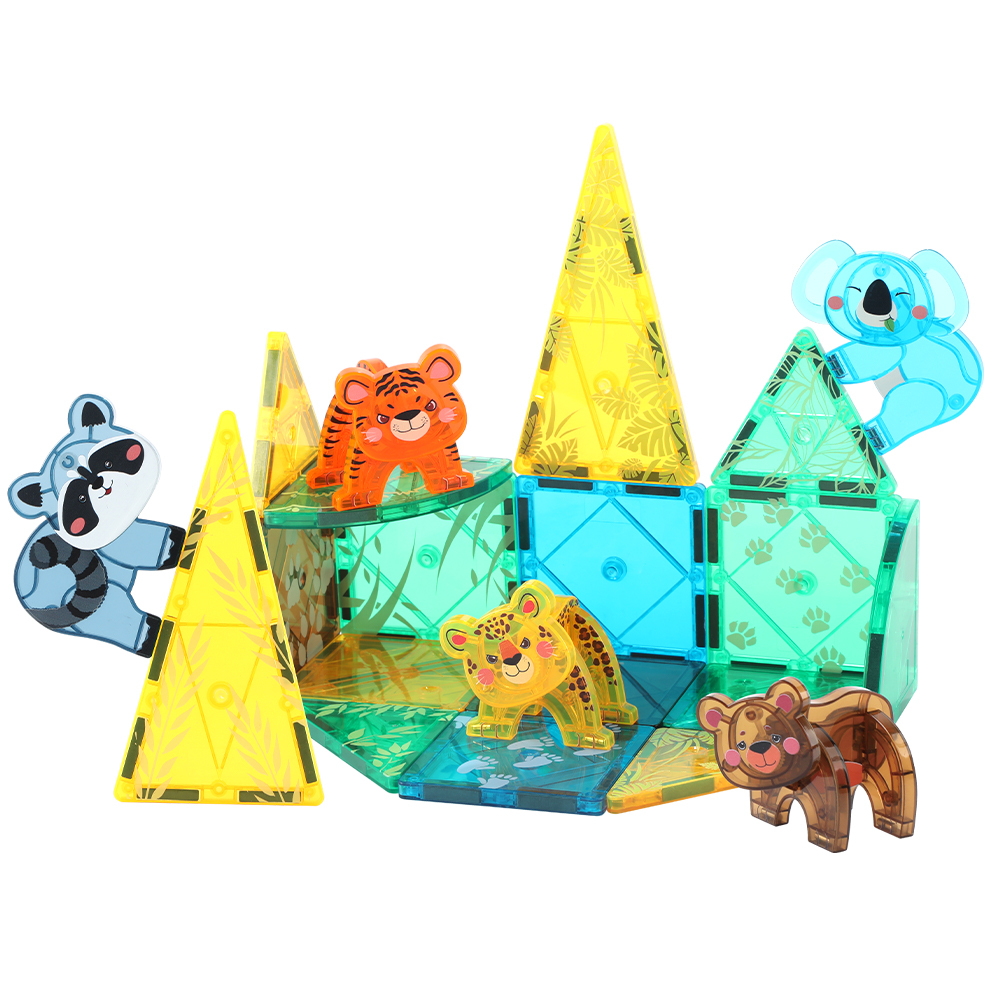 STEM Animals Theme 56PCS Strong Magnet Educational Building