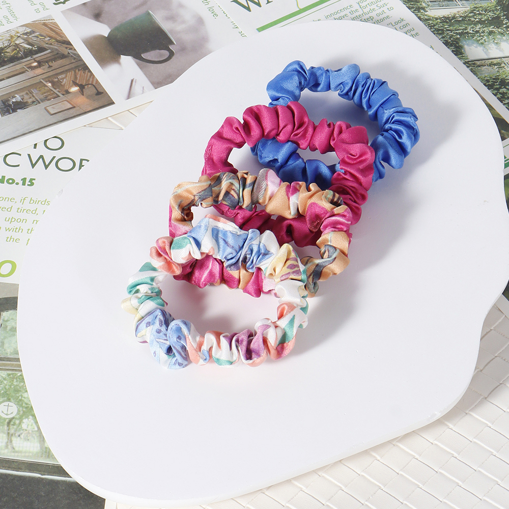 Silk Satin Hair Scrunchies Set