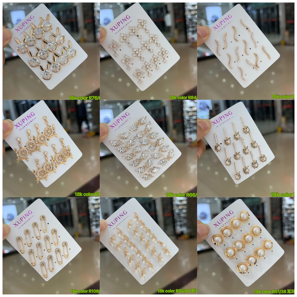 Gold Plated Pearl Earrings for Women 2