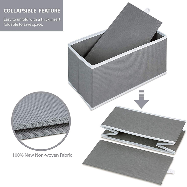 Collapsible Fabric Storage Boxes 6-Piece Set 3