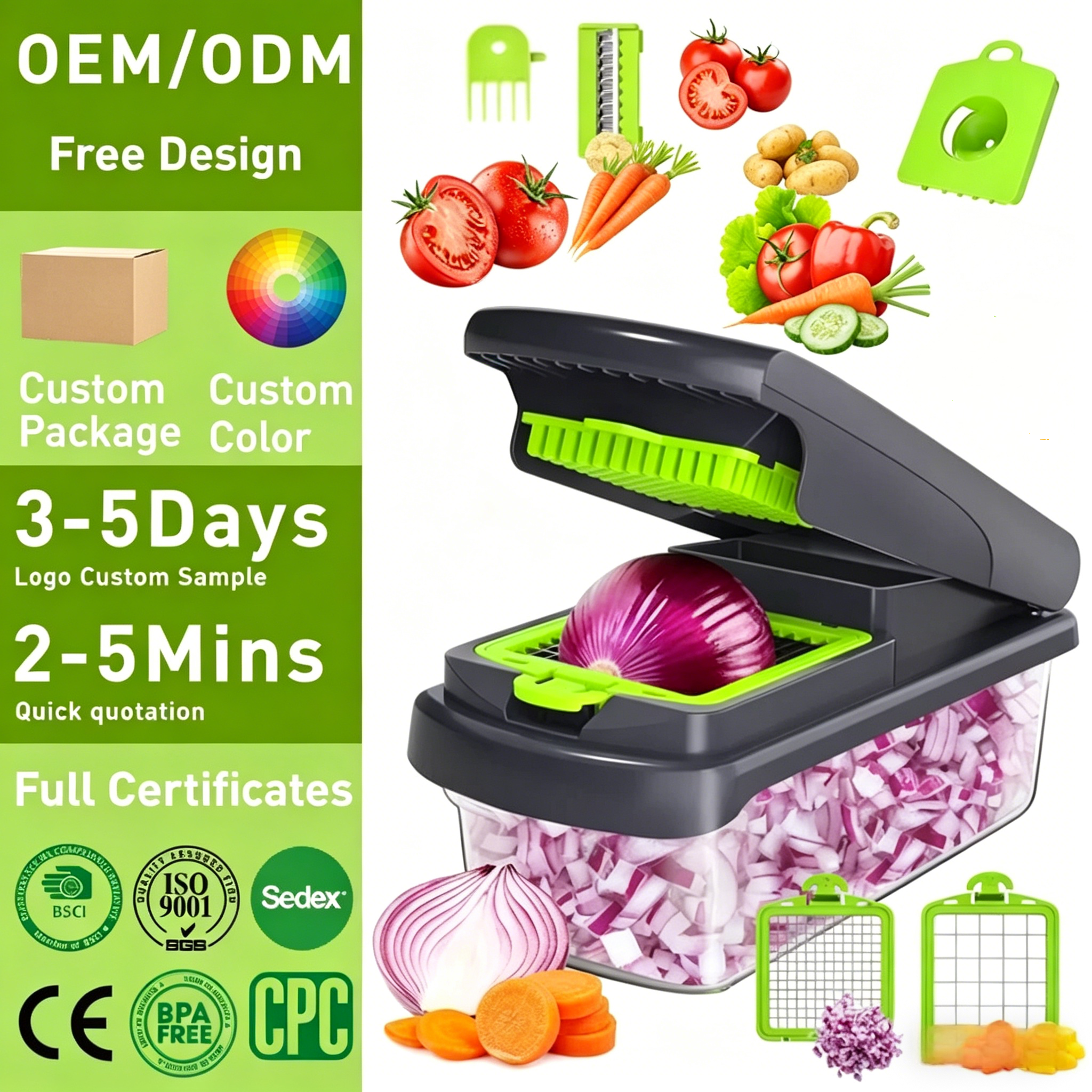 Multifunctional 15 in 1 Food Chopper Kitchen Vegetable