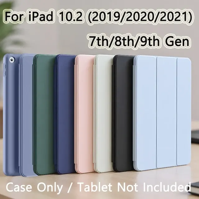 Magnetic iPad 7/8/9 Flip Case, Silicone Back 2