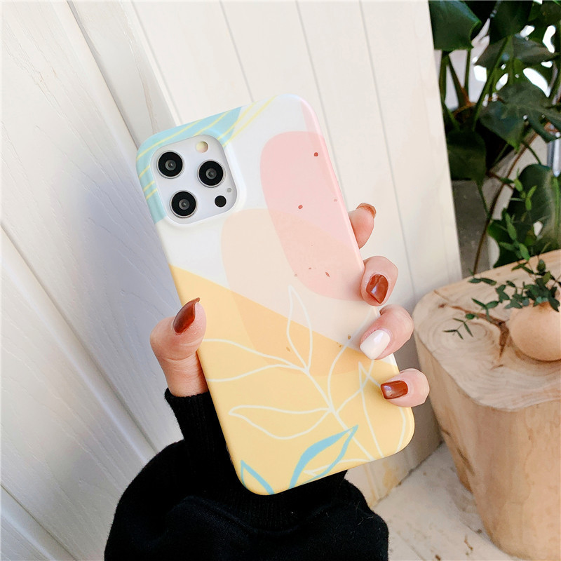 Compatible With Apple Floral Leaves Suitable For IPhone12