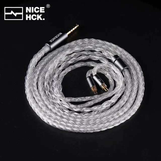 Silver-Plated HiFi IEM Headphone Cable 2Pin 2