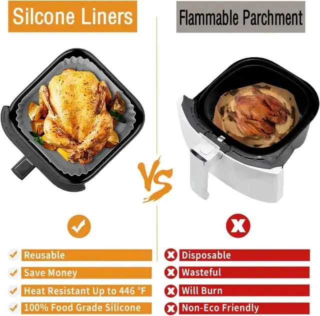 Silicone Air Fryer Liner 4