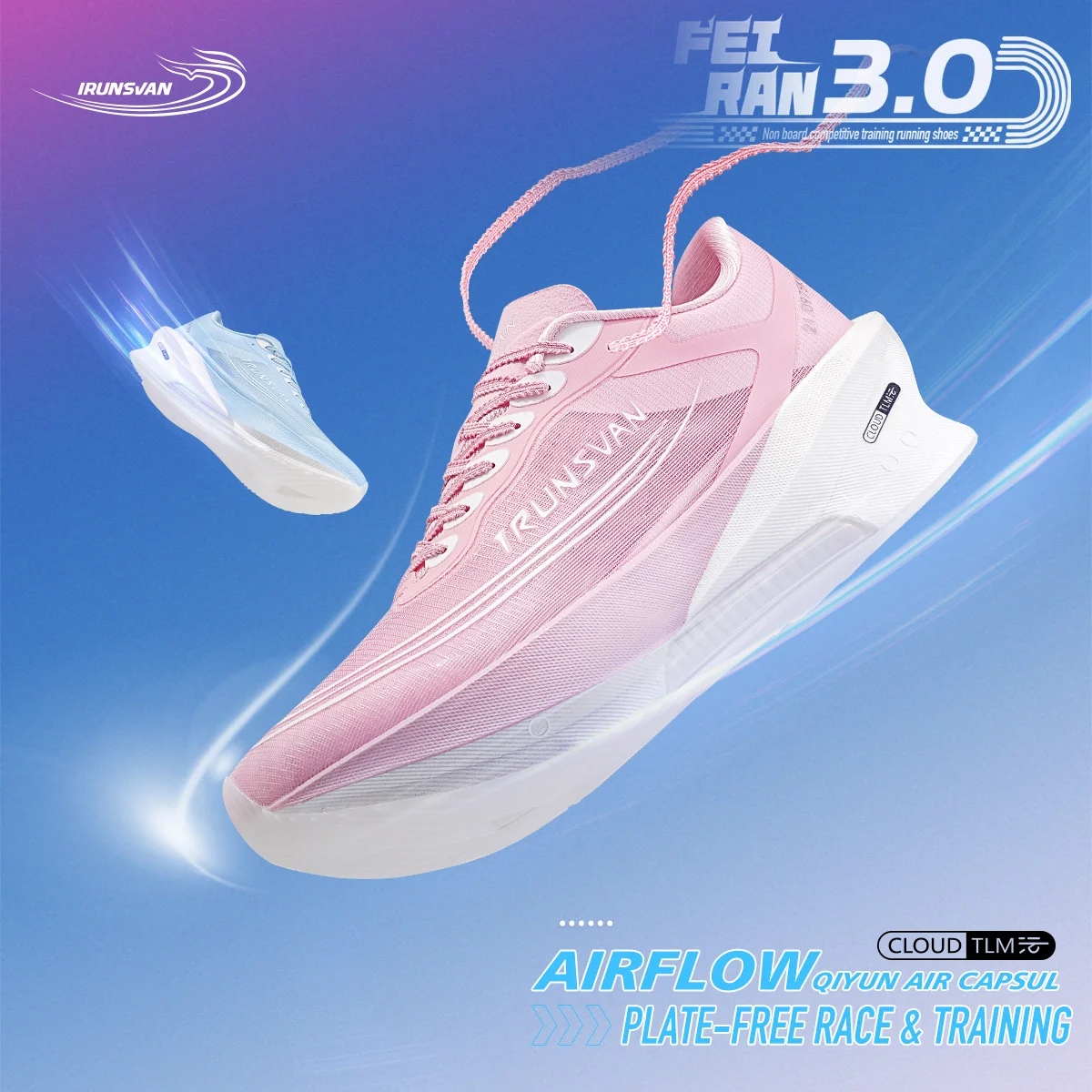 IRUNSVAN Flying Flame 3.0 Laufschuhe Luftkissen-Sneaker Trainingsschuhe für 3