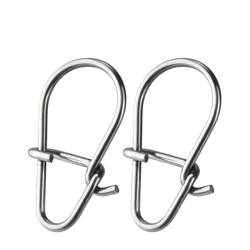 100-Piece Stainless Steel Snap Swivels 4