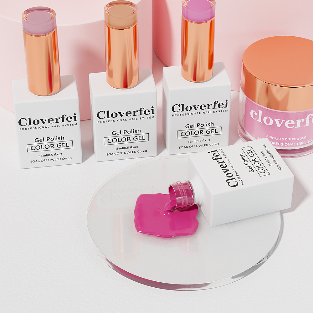Cloverfei 105PCS UV Gel Nail Polish Starter Kit 3