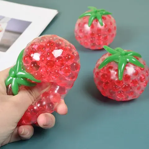 Squishy Tomato Squeeze Toy Stress Relief Fidget Sensory