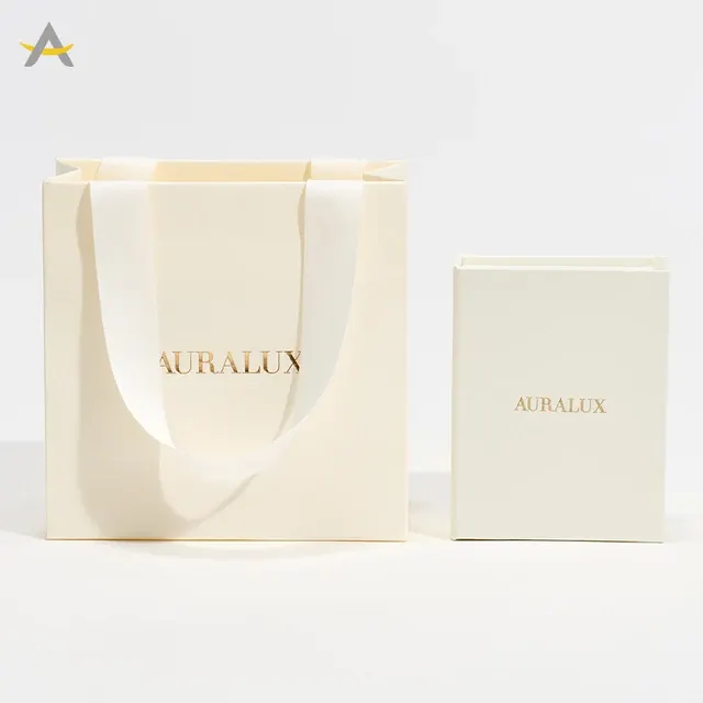 Auralux Reusable Book Style Paper Gift Earring Necklace 4