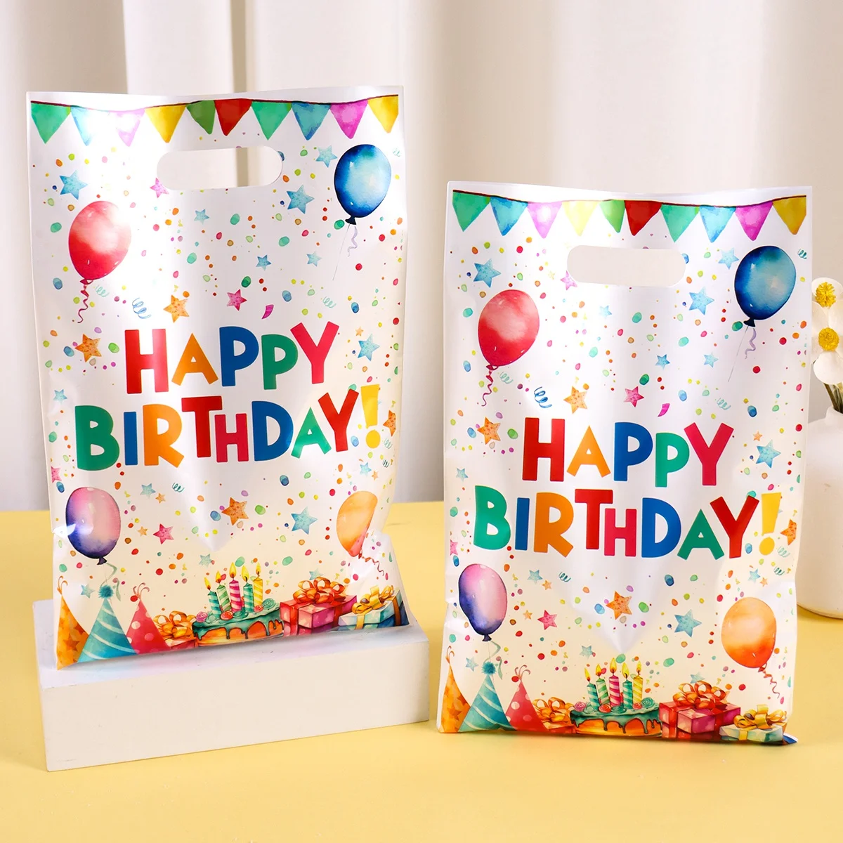 10 20 50 Stück Happy Birthday Geschenktüten Bunte