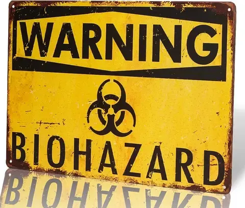 Biohazard Decorative Aluminum Sign