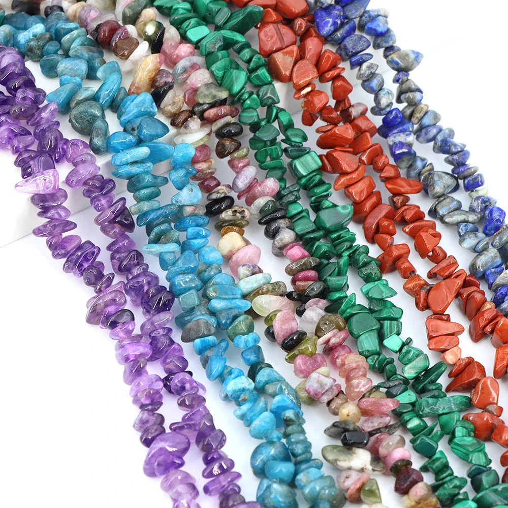 3-5mm 5-8mm Natürliche Granat Amethyst Aquamarin Perlen Unregelmäßige