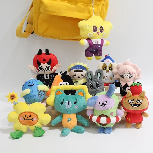 Cartoon Plush Keychain with PP Cotton Filling 2