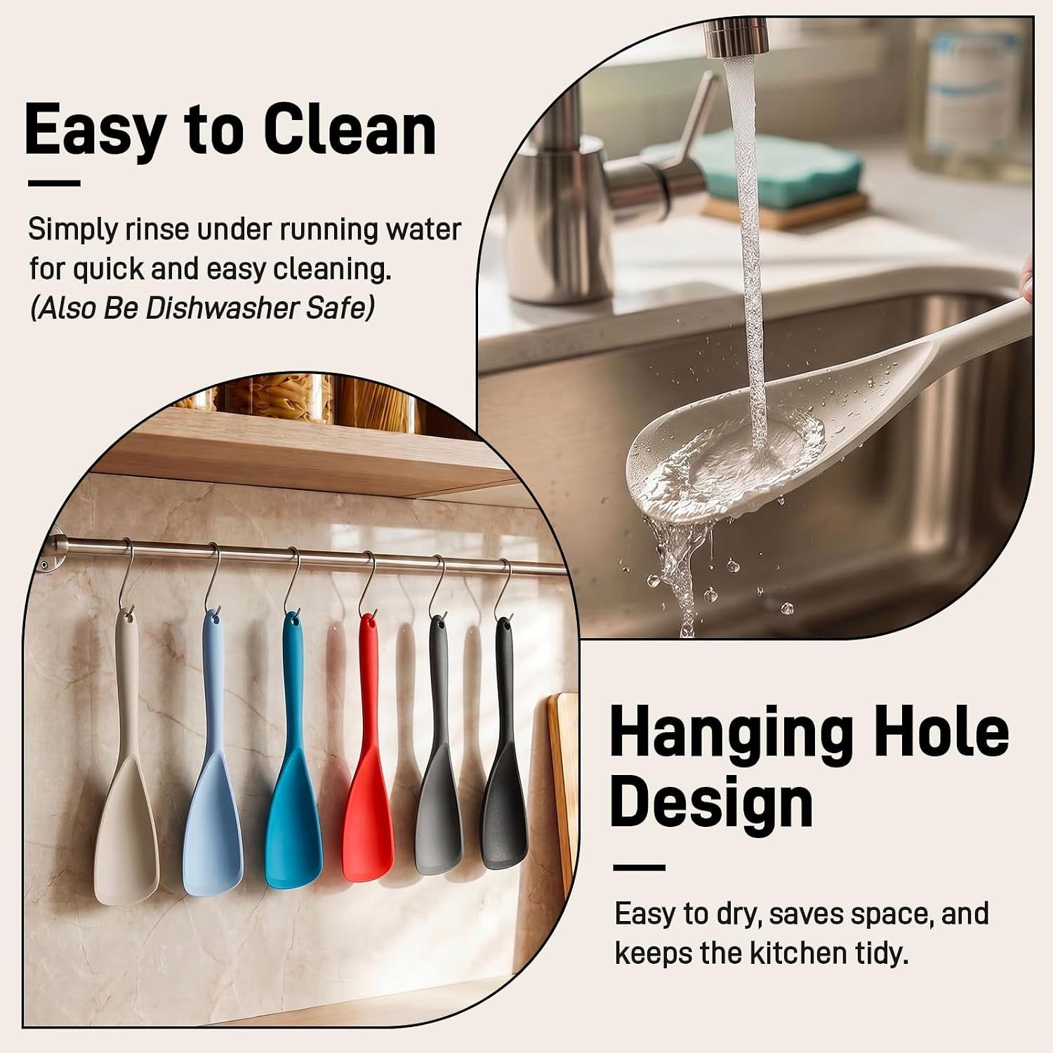Multifunctional Silicone Spoon Spatula 12-Inch 4