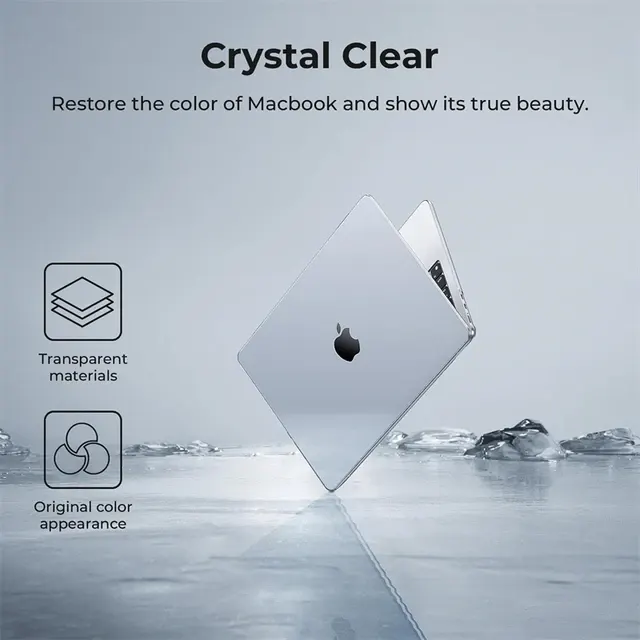 Crystal Clear Hard Shell Laptop Case 13 Inch 4