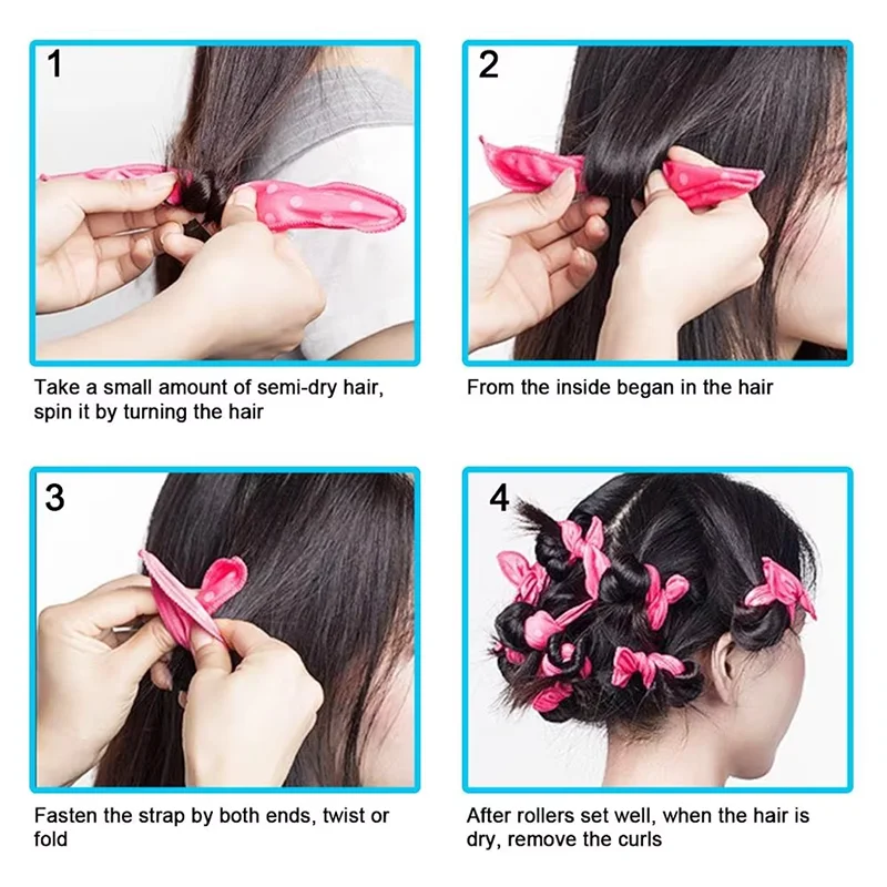 10 Teile los Lockenwickler Weiche Schlaf Kissen Set 4