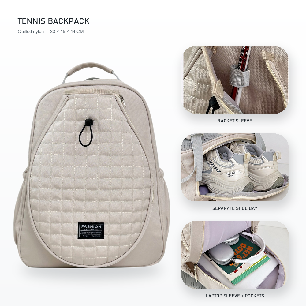 Oxford Large Capacity Waterproof Womens Tennis Pickleball Tote 2