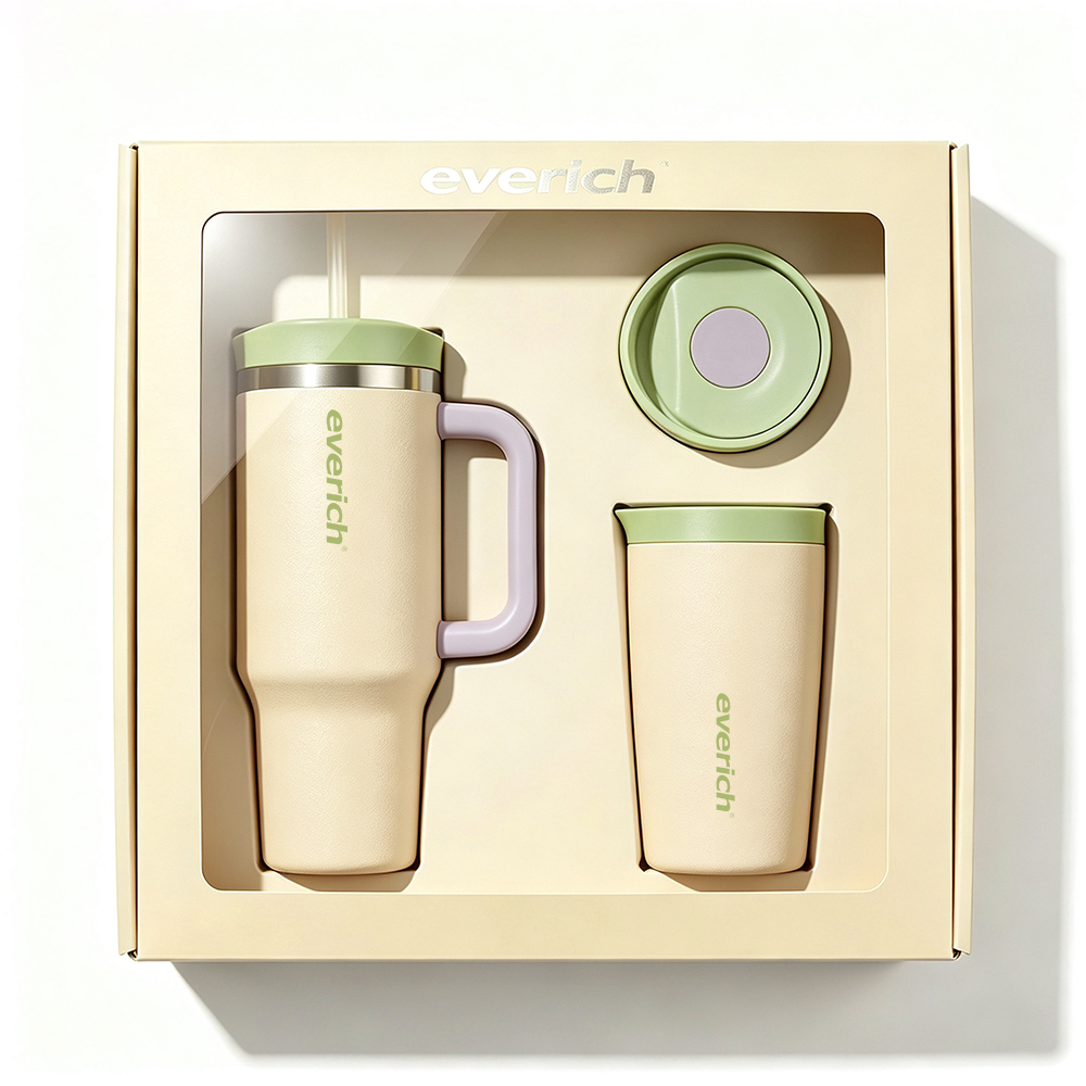 Everich Reusable Stainless Steel Insulated Vacuum 350ml Travel