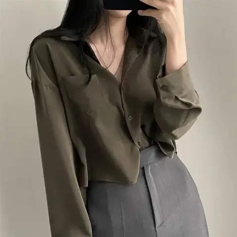 Oversize-Seidenbluse