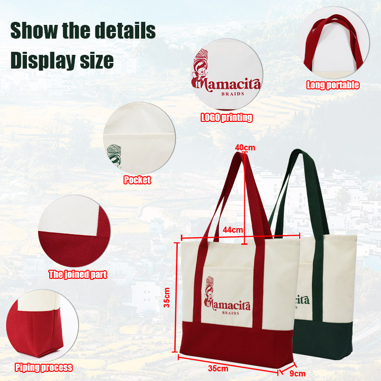 Reusable Organic Cotton Shopping Tote 2