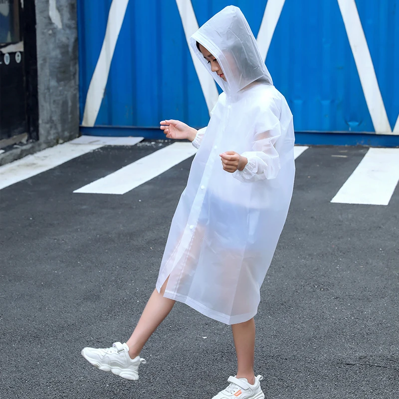 Kinder Student Kapuzenjacke Mädchen Jungen Regenmantel Poncho Abdeckung 2