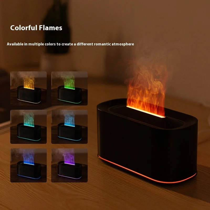 Seven-Color Wood Grain Aroma Diffuser Lamp 3