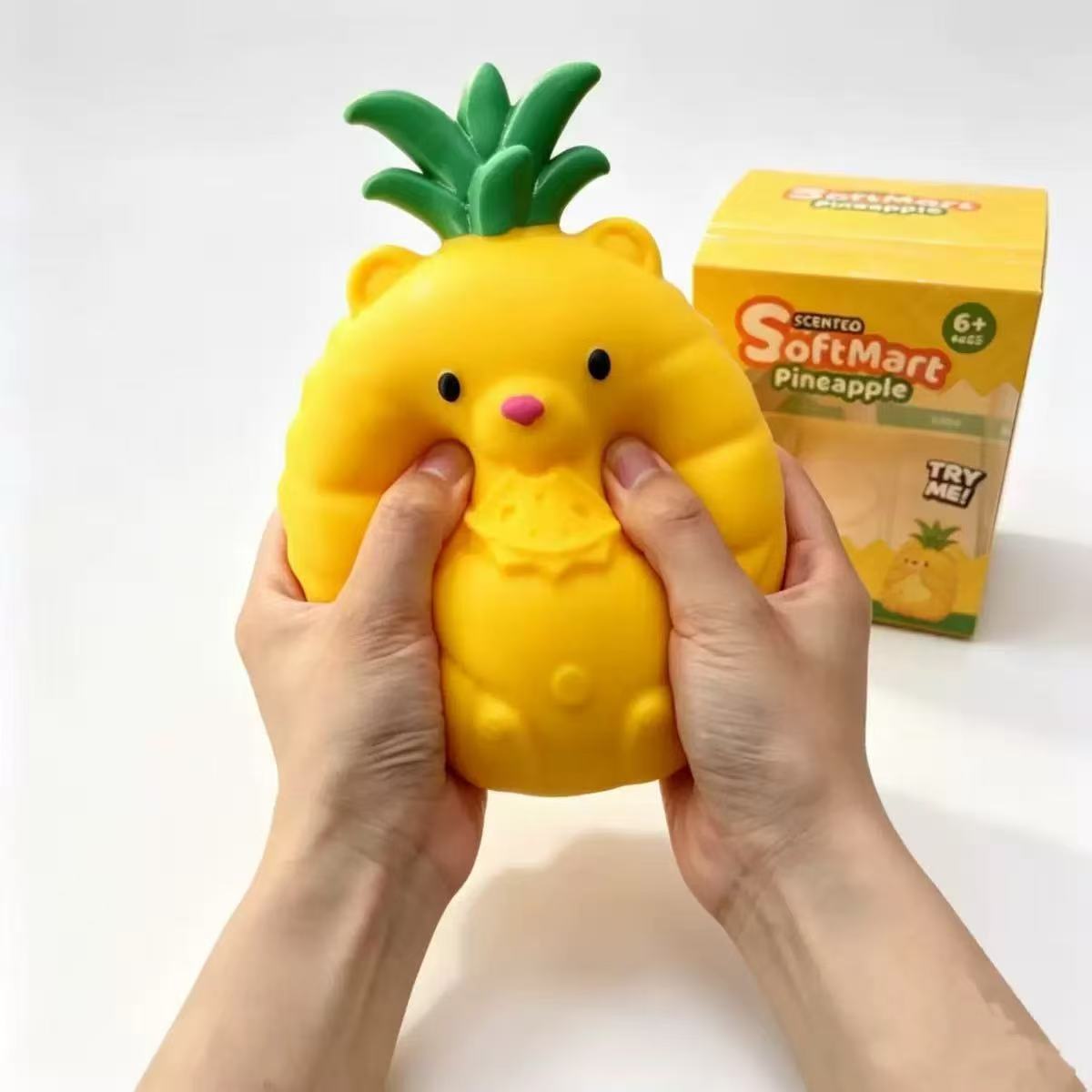 Soft Pineapple Bear TPR Fidget Toy 2