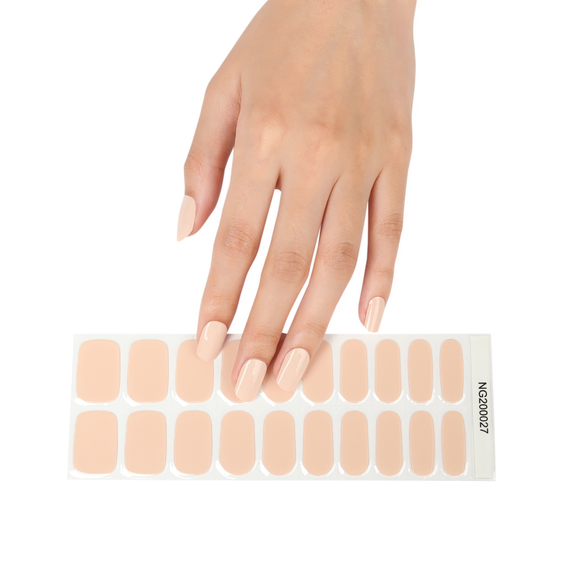 Pink Semi-Cured Gel Nail Wraps