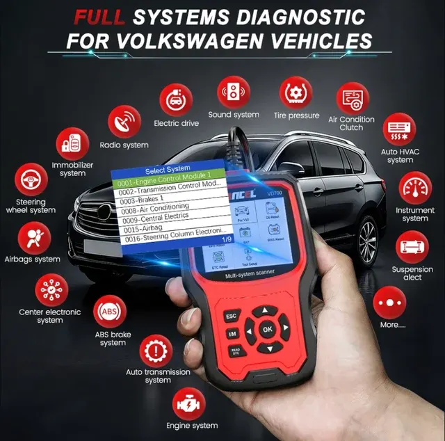 OBD2 Full-System Code Reader Scan Tool 3