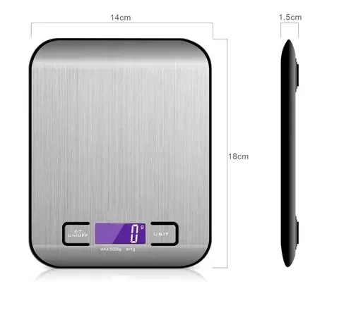 High Accuracy Max 5000g Food Smart Kitchen Scale