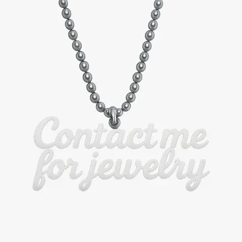Personalized Ball Chain Pendant Necklace