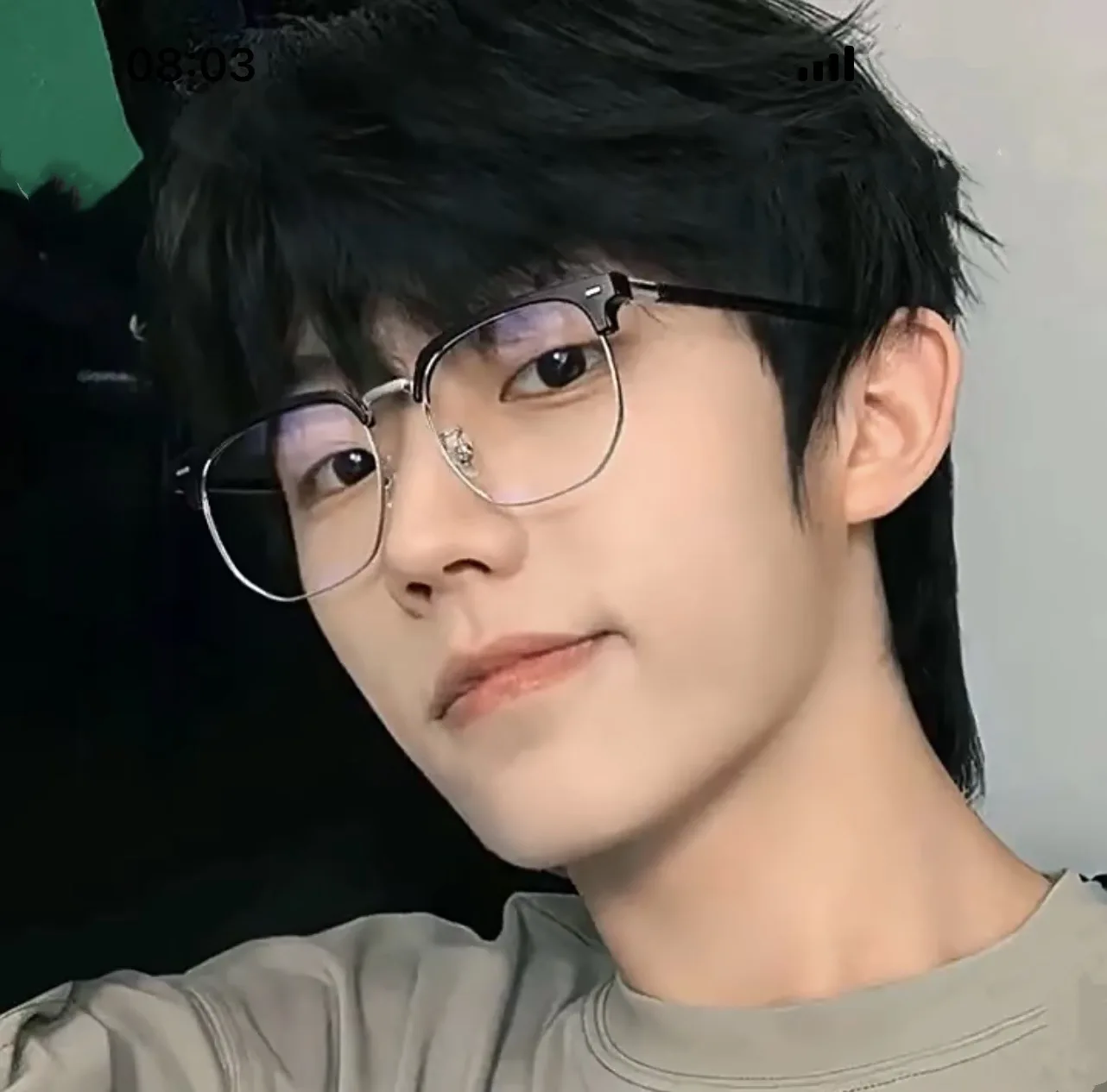 Square Unisex Metal Frame Glasses