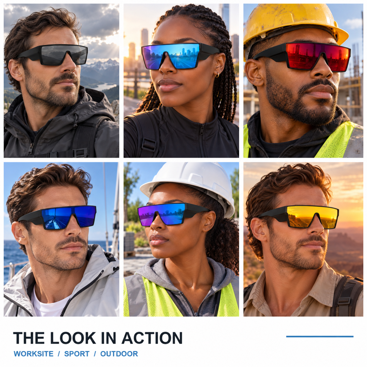 Polarisierte Sicherheitsbrille für Herren 4
