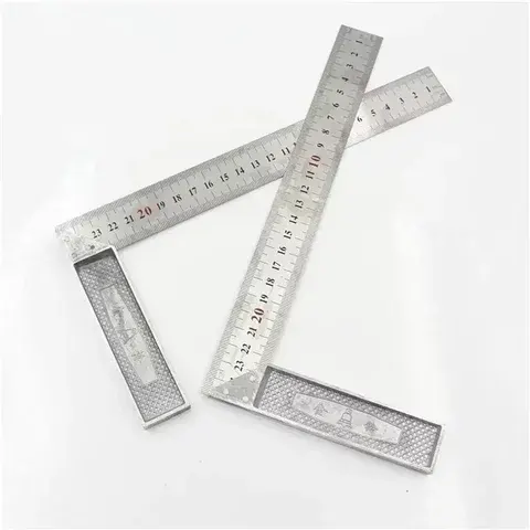 250 300mm Aluminium-Griff mit Edelstahl-Skala Rechtwinkliges Messlineal