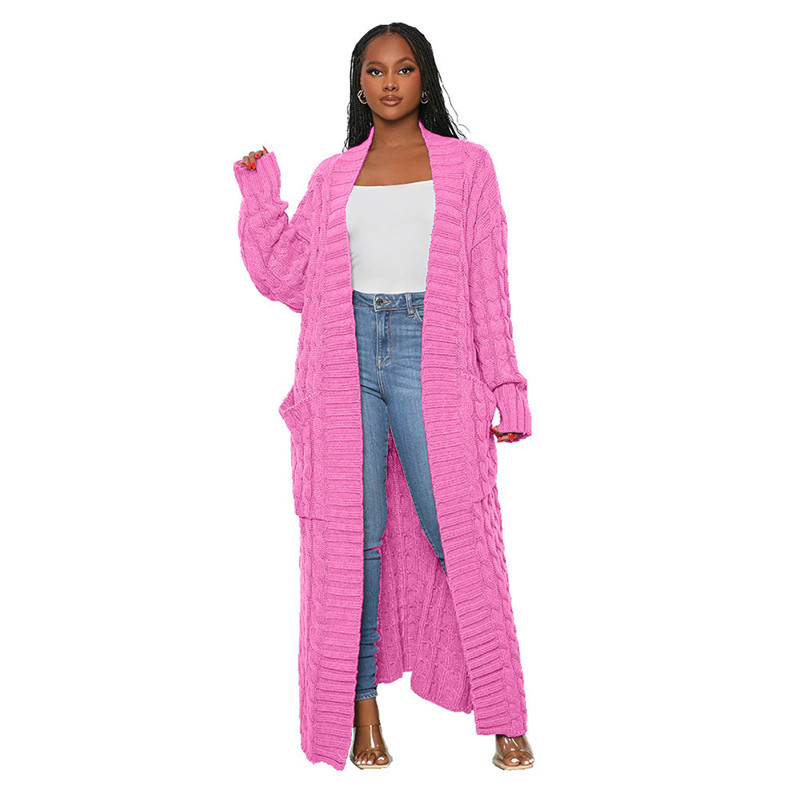 Women's Long Knit Crochet Cardigan 4