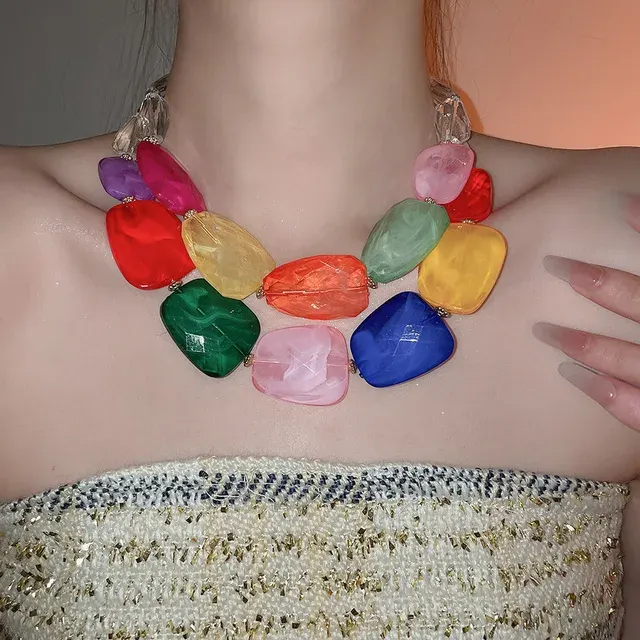 Acrylic Bead Choker 2