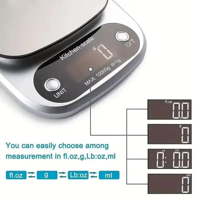 High-Precision Digital Kitchen Scale 10 kg 4