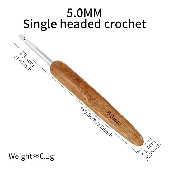 Wooden Crochet Hook for Dreadlocks 4
