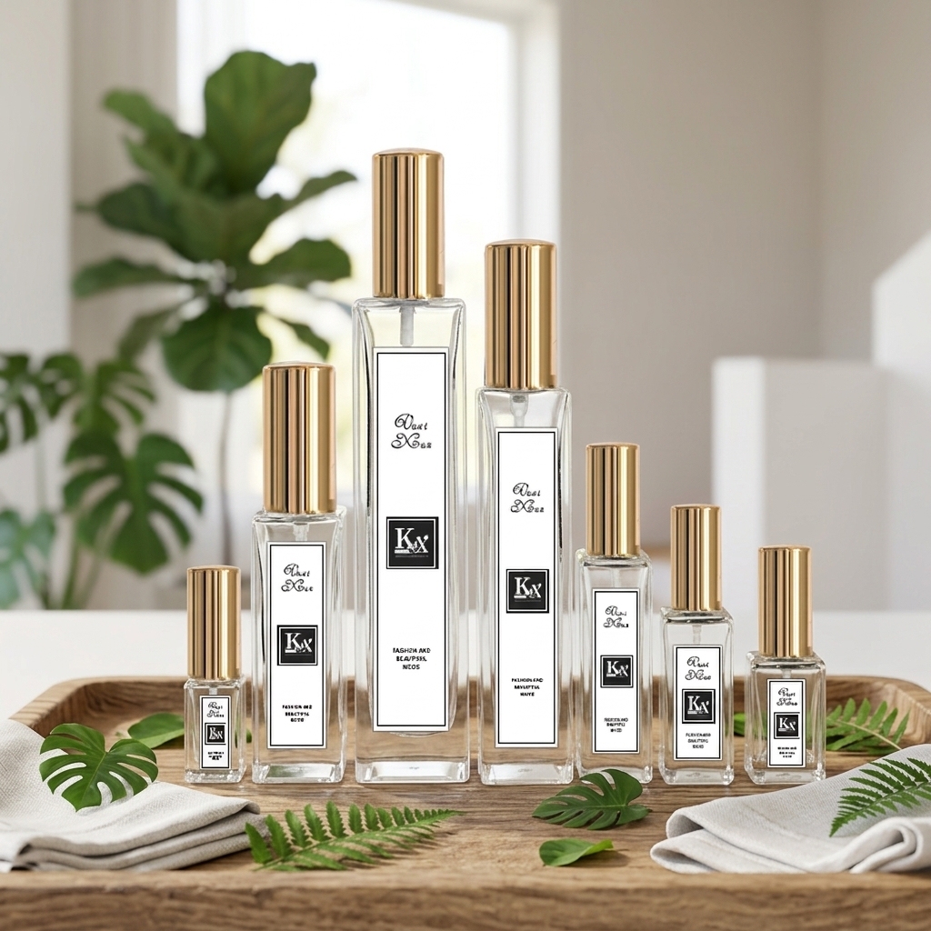 Quadratische Leere Glas Sprühflasche 3ml bis 100ml