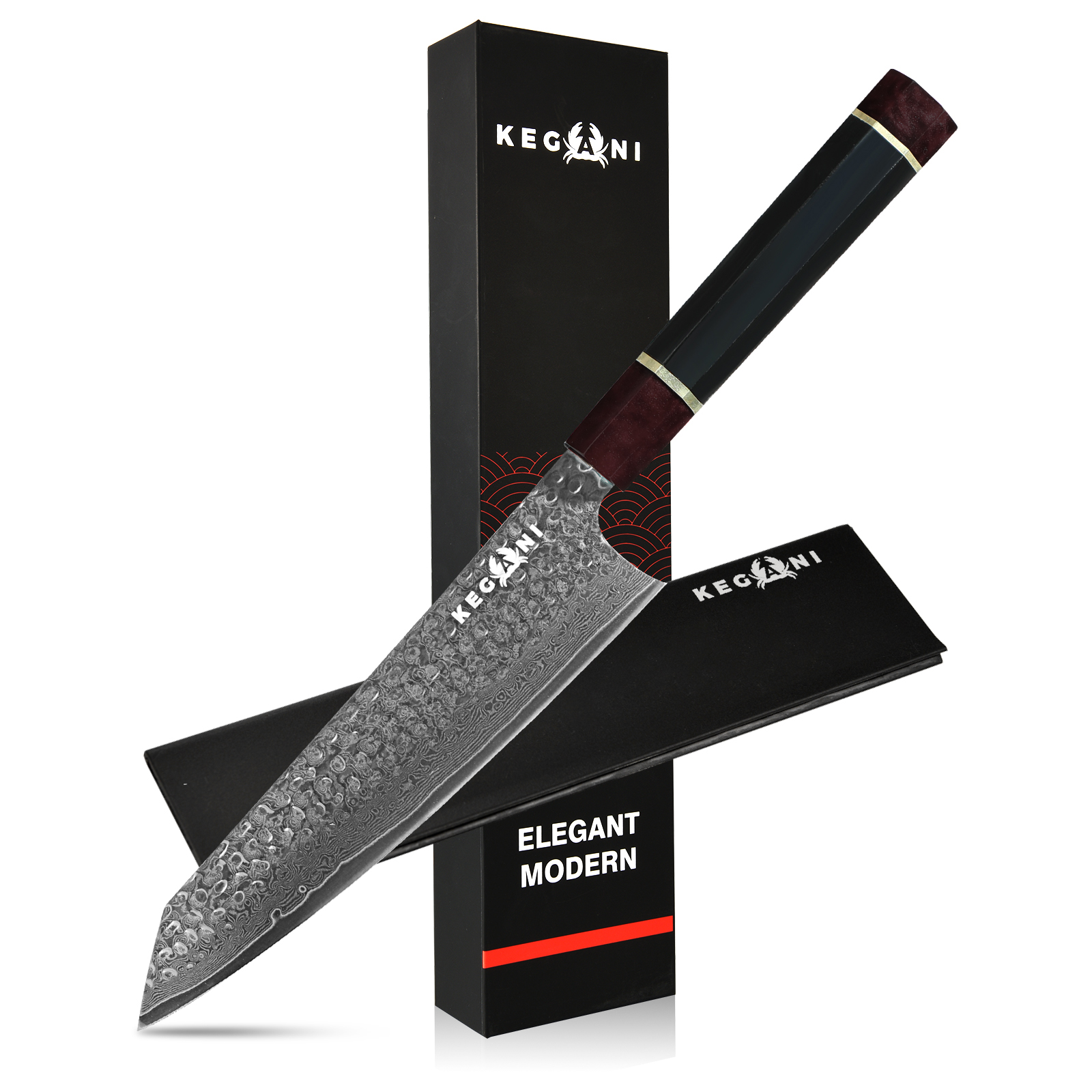 8-Zoll Japanisches Damast-Kochmesser Gyuto 2