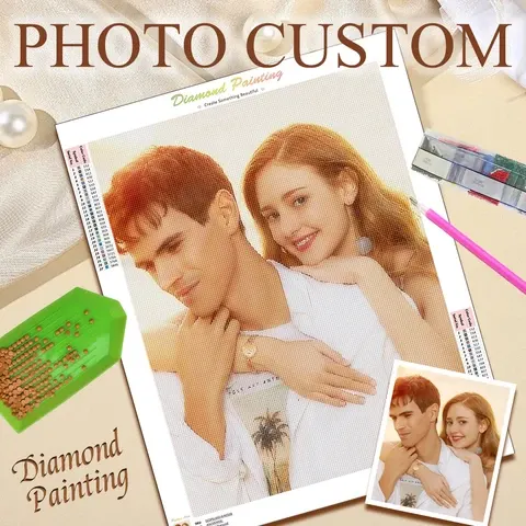 custom photo diamond painting